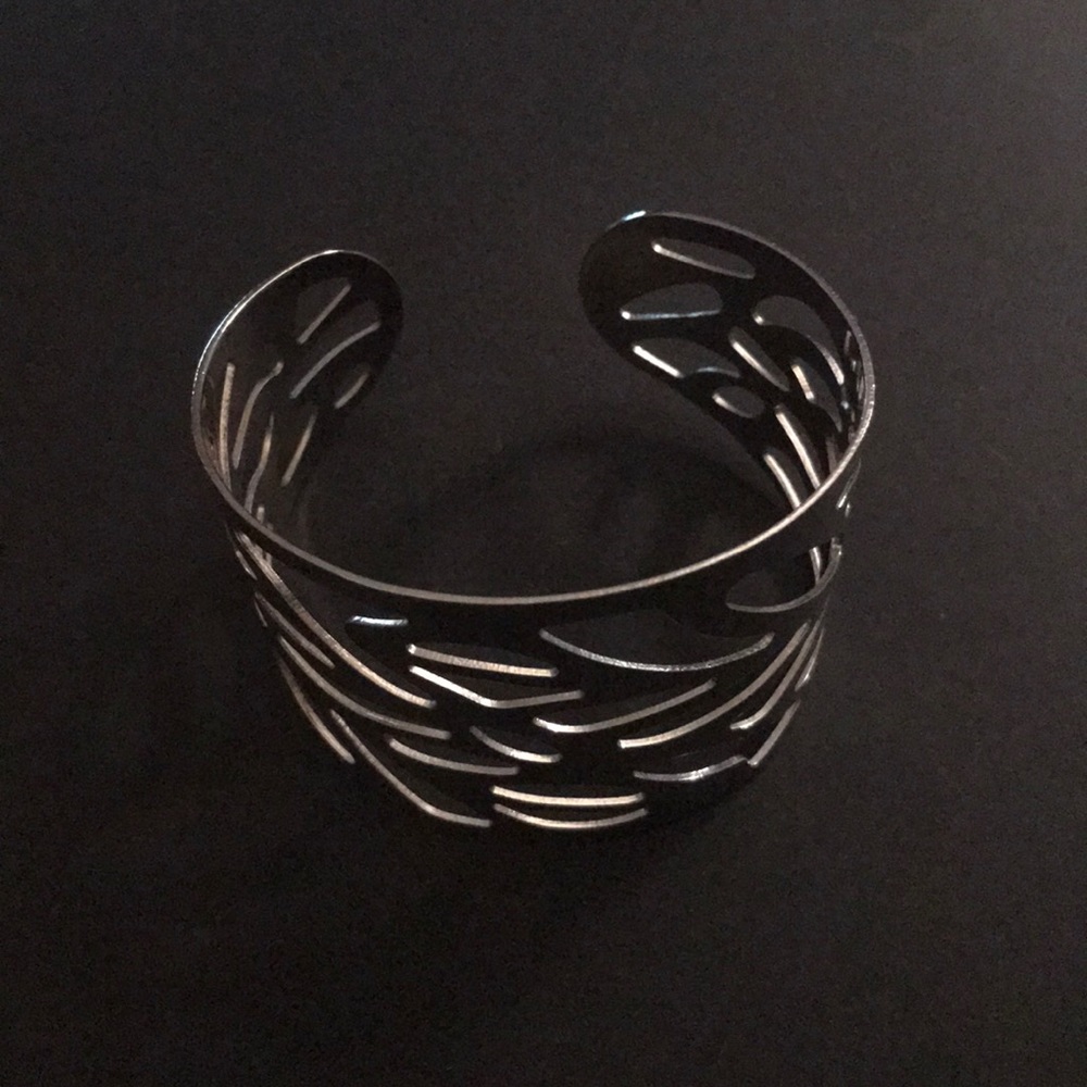 Silver cuff bracelet